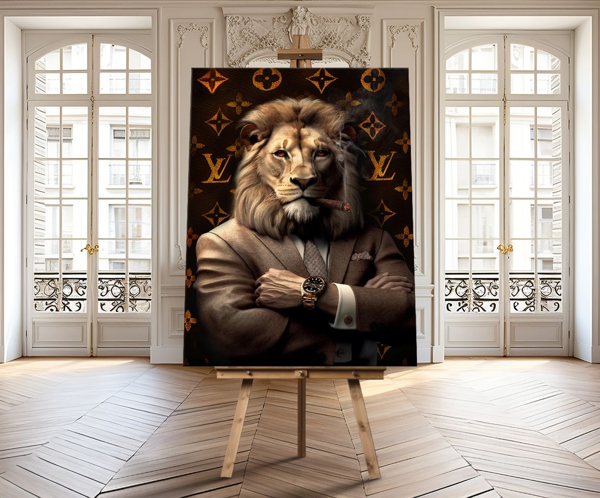 Artmazing Wandbild Löwe von Welt