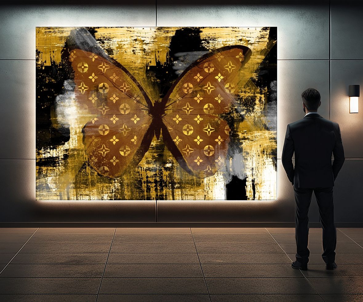 Artmazing Wandbild  Goldener Flügelschlag