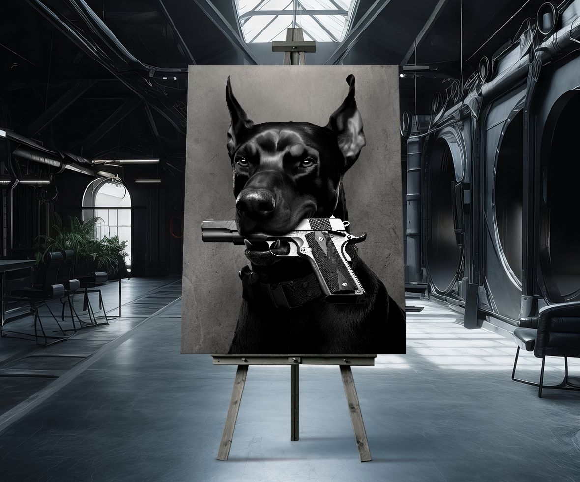Artmazing Wandbild  Dobermann