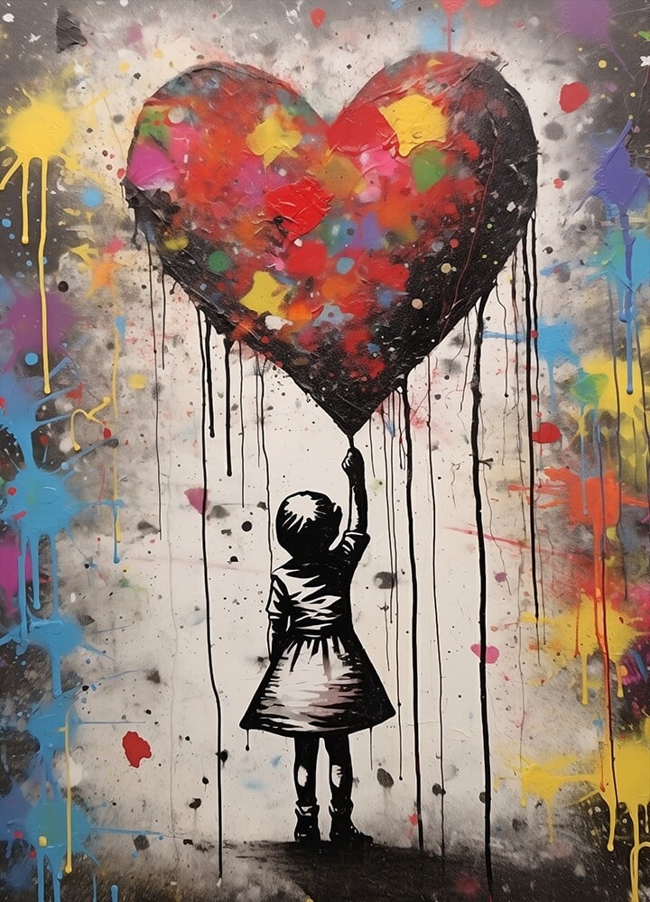 Leinwandbild "Girl And The Heart"