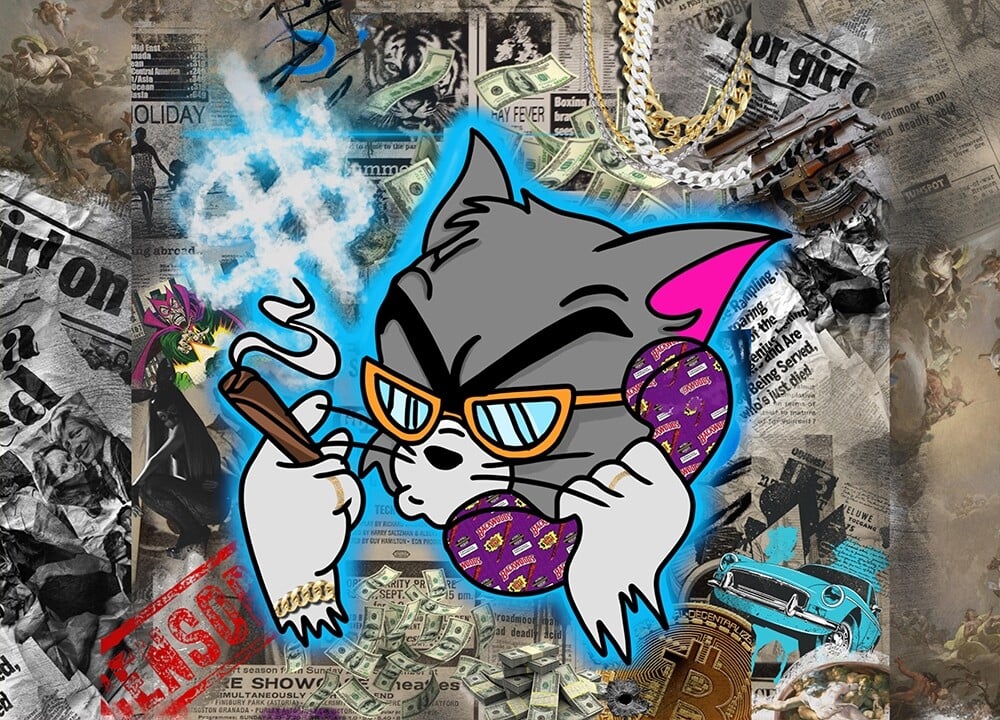 kisspink_tom_on_a_phone_blue_20241025