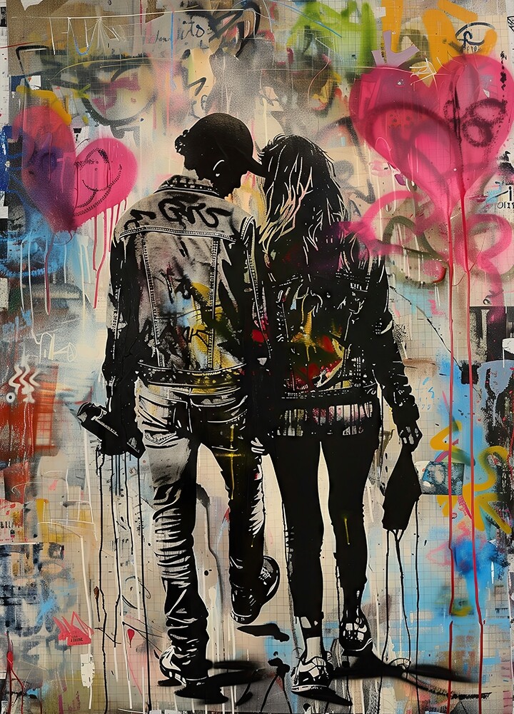 Leinwandbild "Love Banksy"