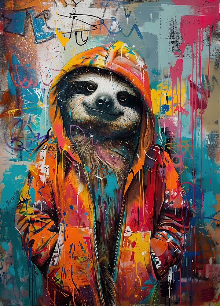 Leinwandbild "Urban Sloth"