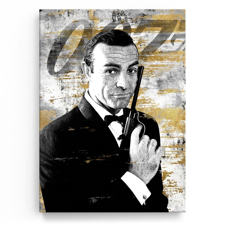 Artmazing Leinwandbild Gold und Martinis