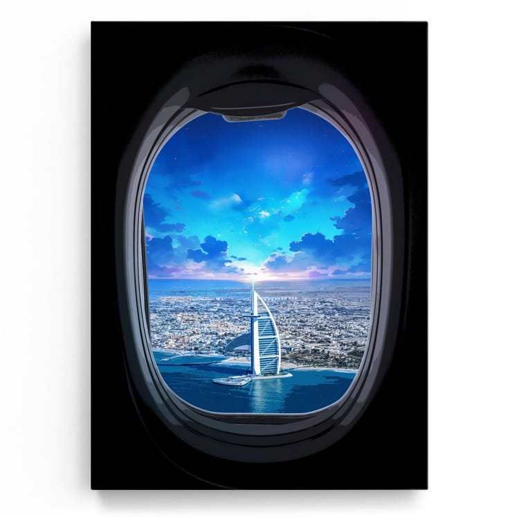 Artmazing Leinwandbild Dubai Landing
