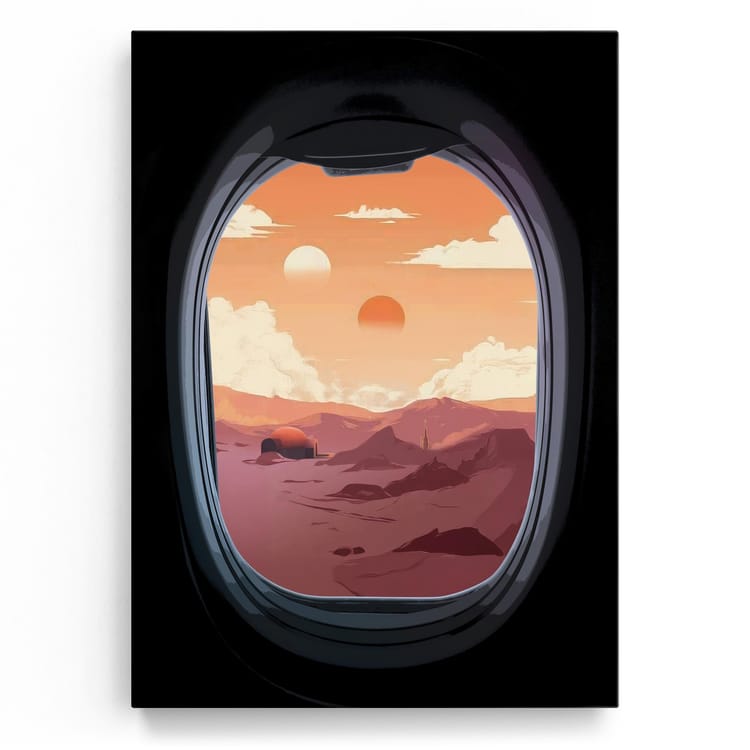 Artmazing Leinwandbild Tatooine Landing
