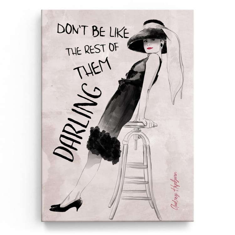 Artmazing Leinwandbild Be An Audrey
