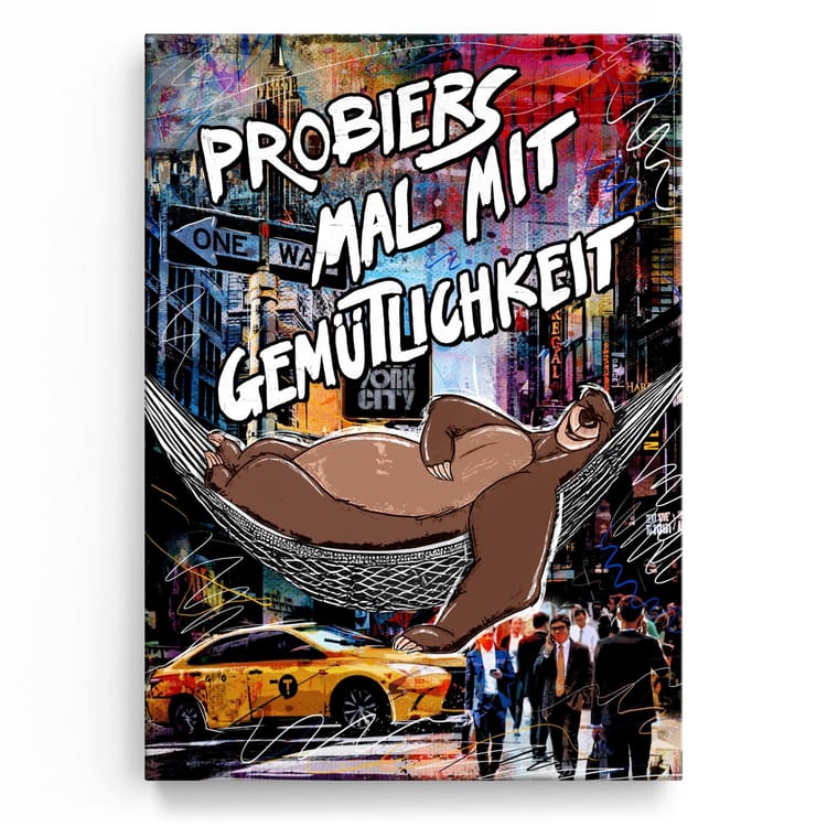 Artmazing Leinwandbild Bear Necessities