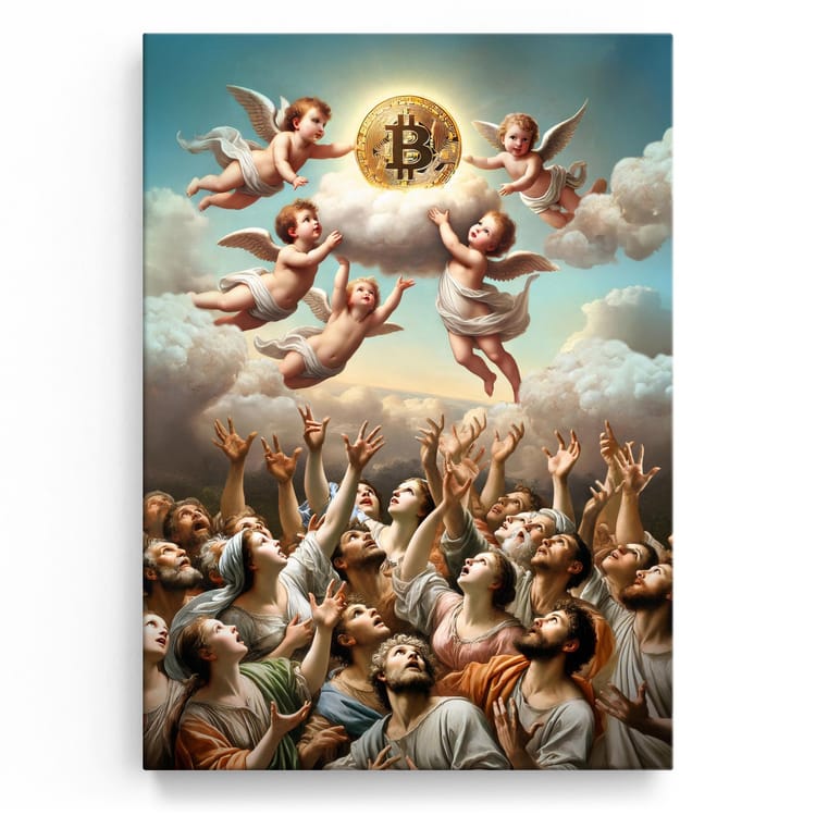 Artmazing Leinwandbild Crypto Worship
