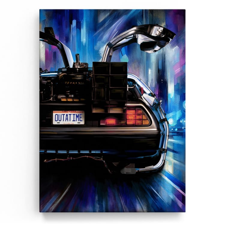 Artmazing Leinwandbild The DeLorean