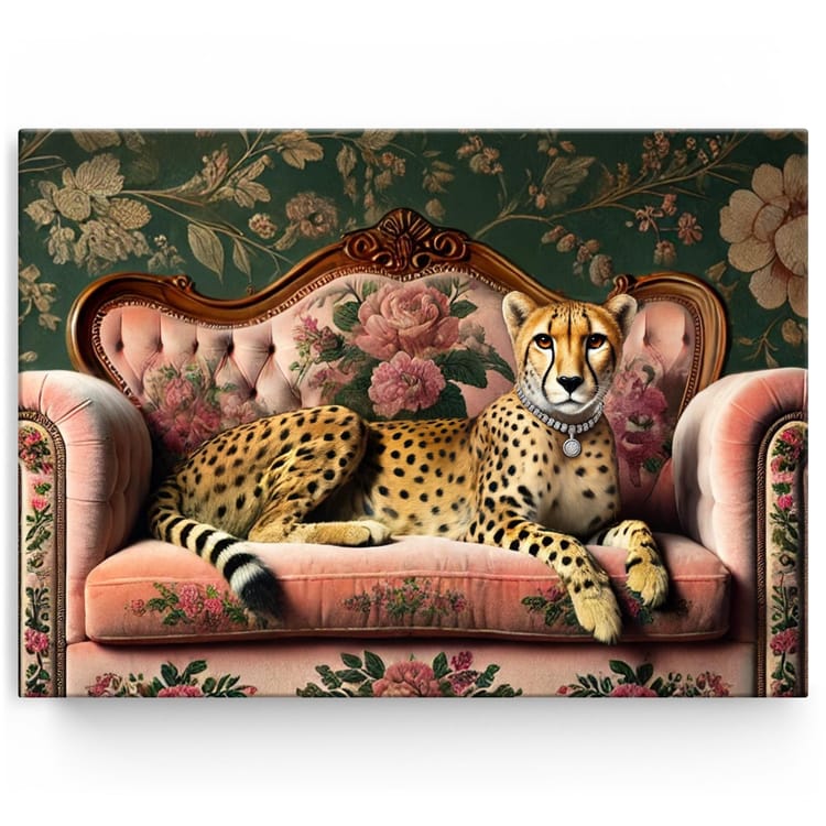 Artmazing Leinwandbild Royal Cheetah