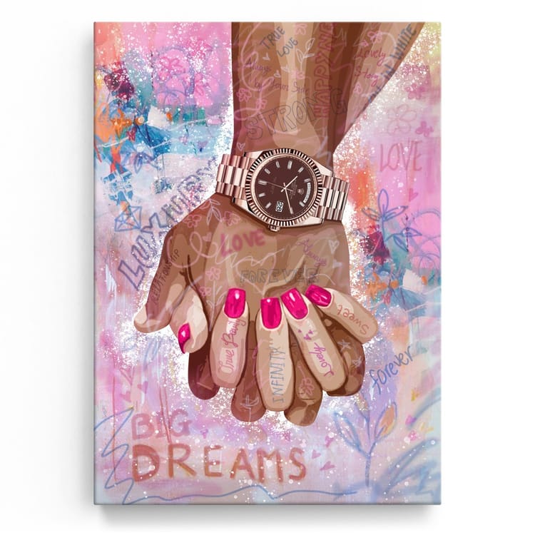 Artmazing Leinwandbild Hand in Hand