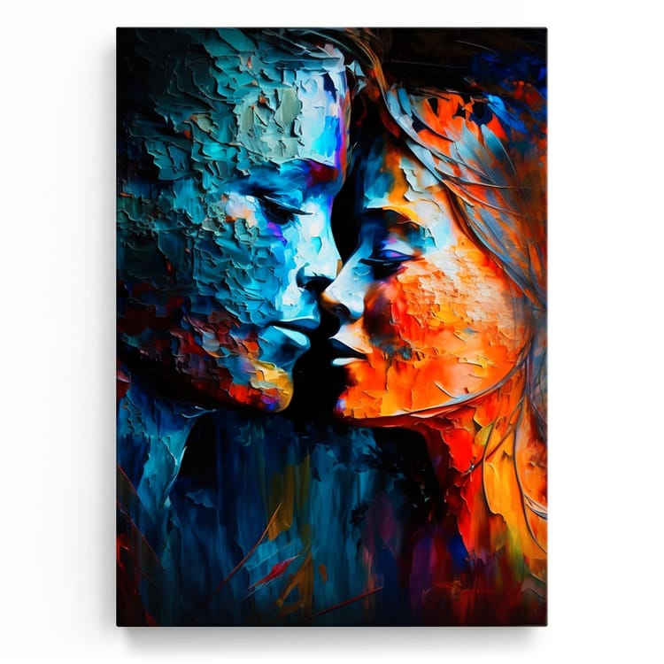 Artmazing Leinwandbild Der Kuss