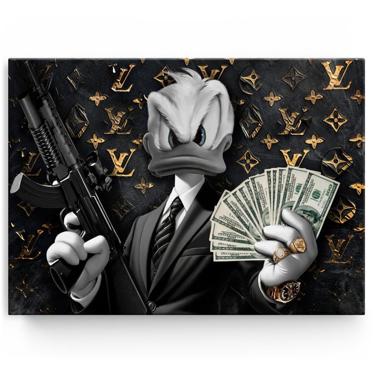 Artmazing Leinwandbild Donald's Dirty Dollars