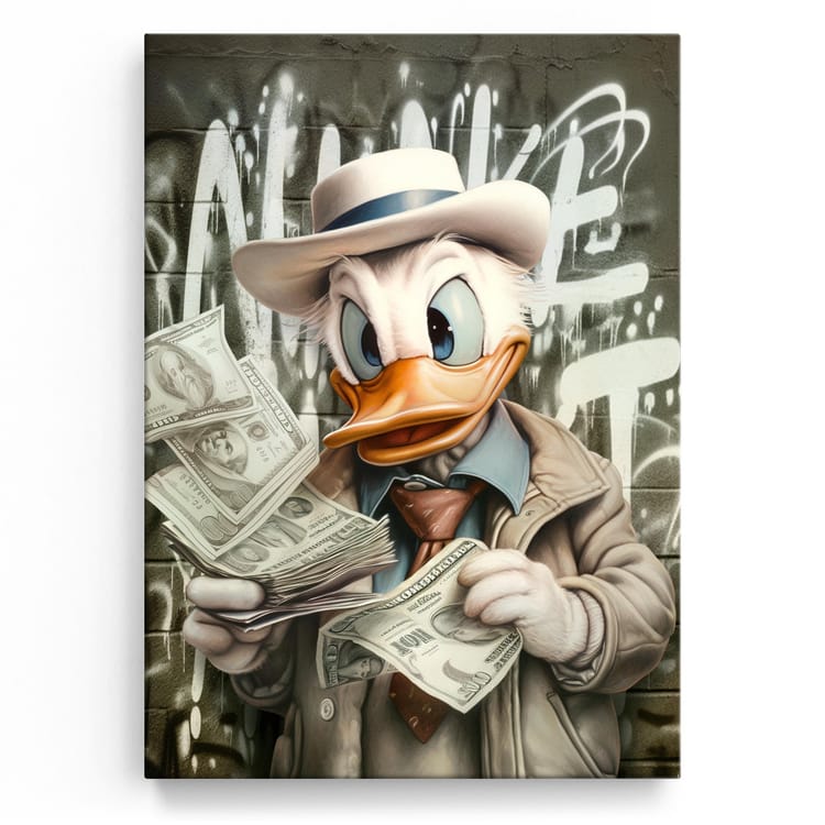 Artmazing Leinwandbild Duck Detective