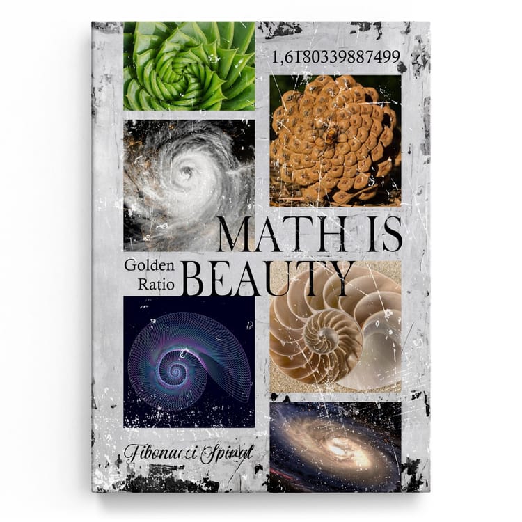 Artmazing Leinwandbild Math Is Beauty