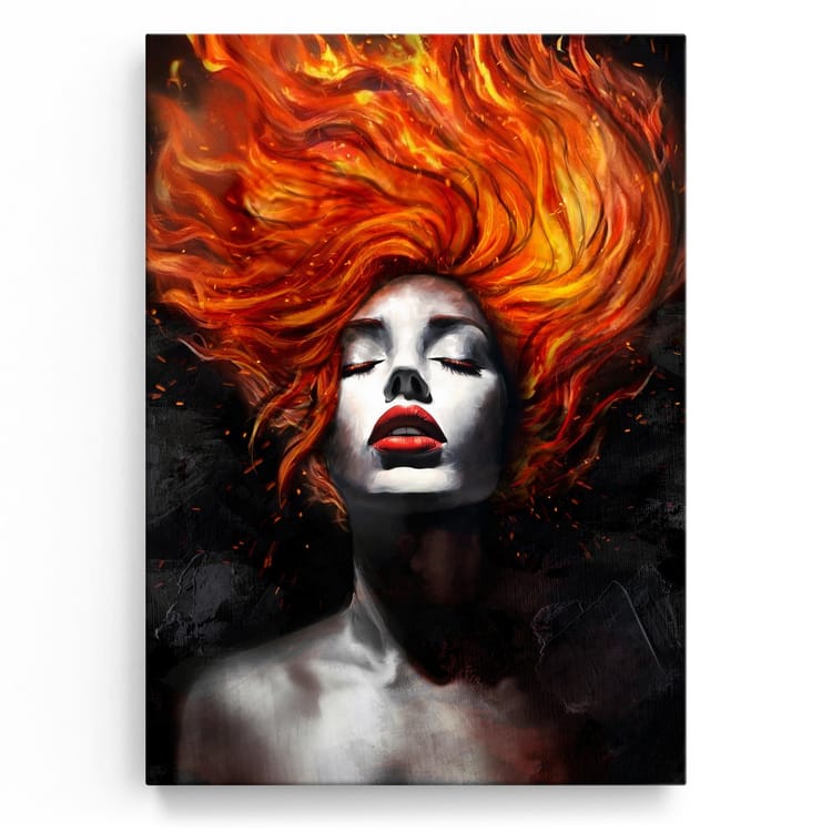 Artmazing Leinwandbild Firestorm Beauty