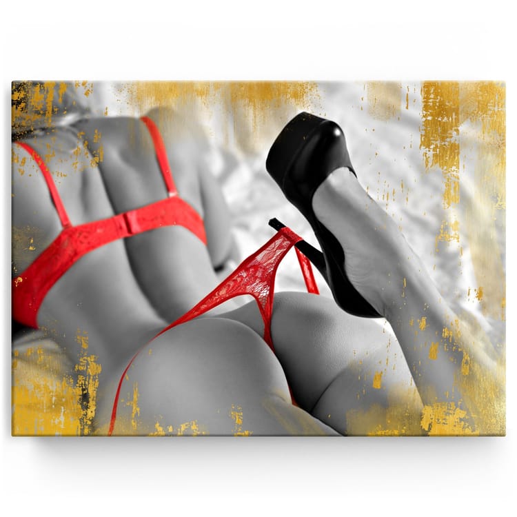 Artmazing Leinwandbild A Whisper Of Red