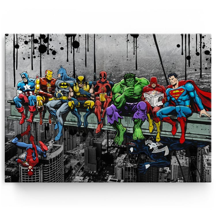 Artmazing Leinwandbild Super Hero Lunch Time