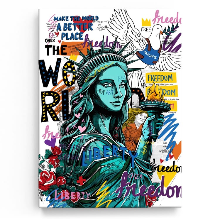 Artmazing Leinwandbild Miss Liberty