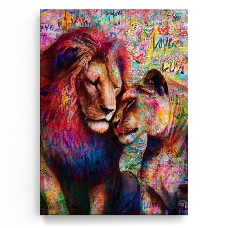 Artmazing Leinwandbild Roar of Love