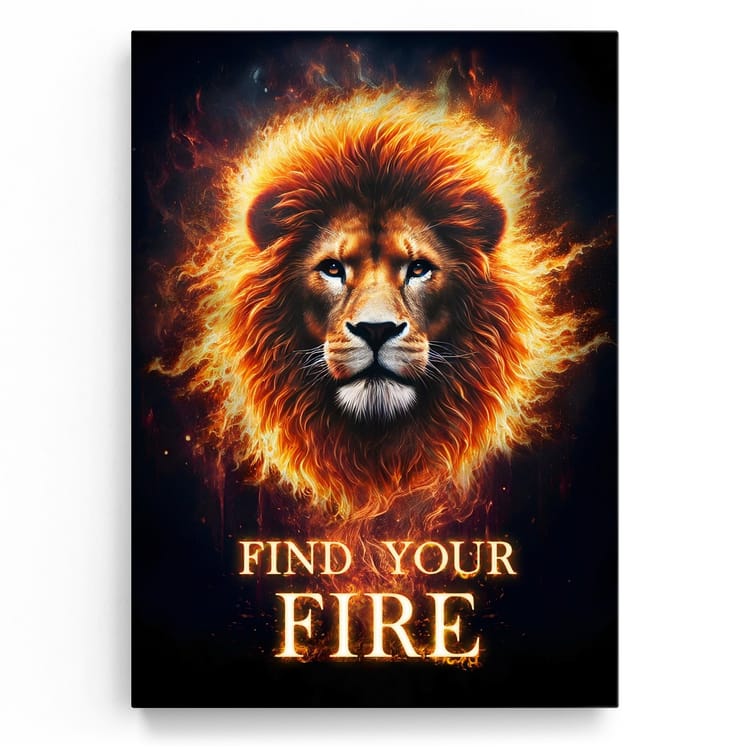 Artmazing Leinwandbild Find Your Fire