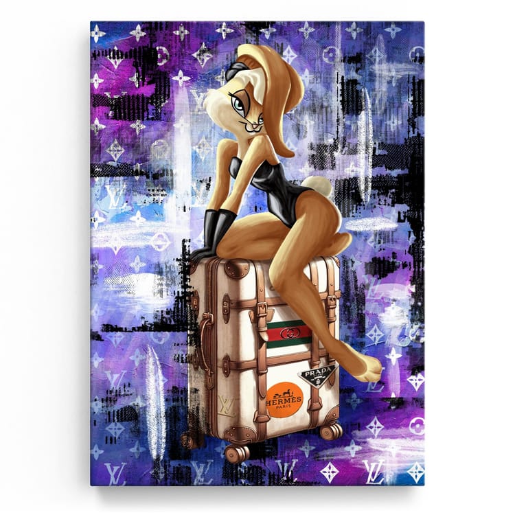 Artmazing Leinwandbild Bunny Travel