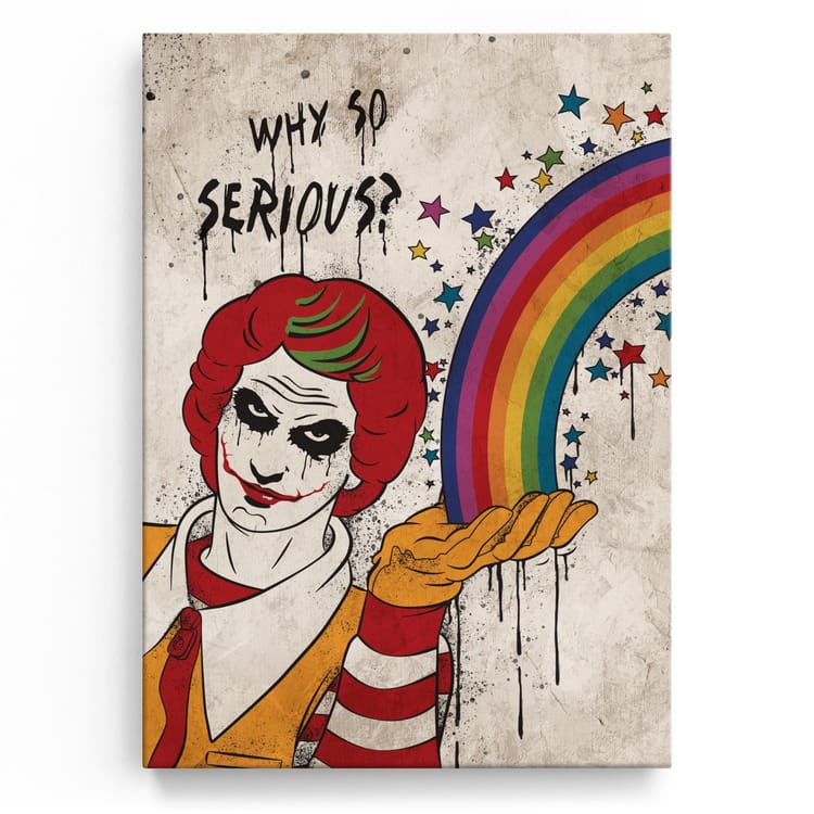 Artmazing Leinwandbild Evil Ronald