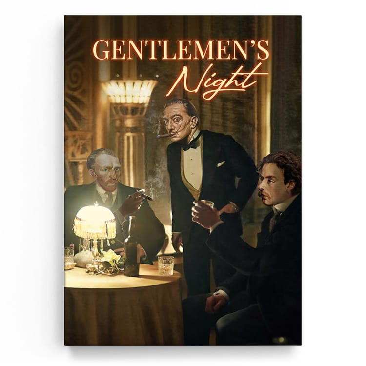 Artmazing Leinwandbild Gentlemen's Night