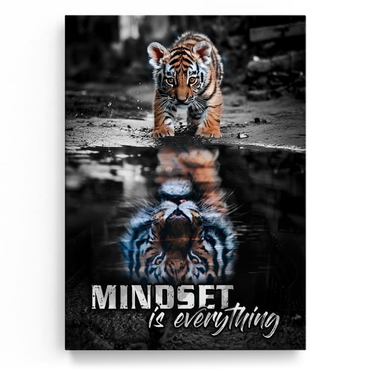 Artmazing Leinwandbild Mindset is Everything