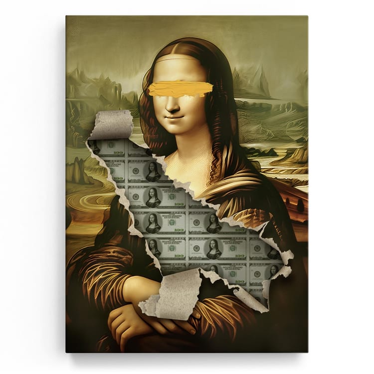 Artmazing Leinwandbild Money Lisa