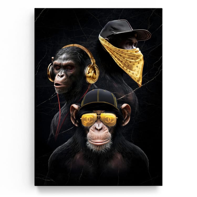 Artmazing Leinwandbild Chimps In Tha Hood