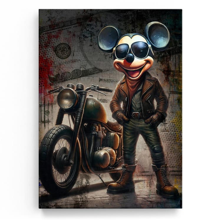 Artmazing Leinwandbild Mickey The Moocher