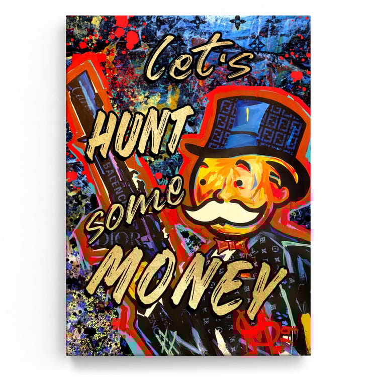 Artmazing Leinwandbild Mr. Monopoly's Money