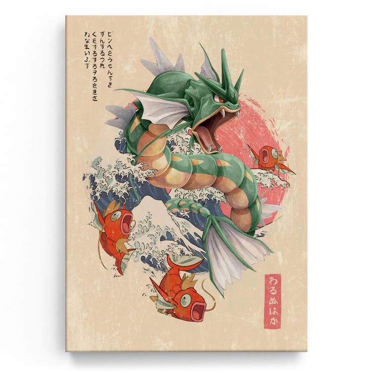 Artmazing Leinwandbild From Fish To Dragon