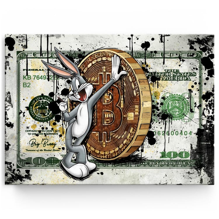 Artmazing Leinwandbild Carrot Coins and Cash