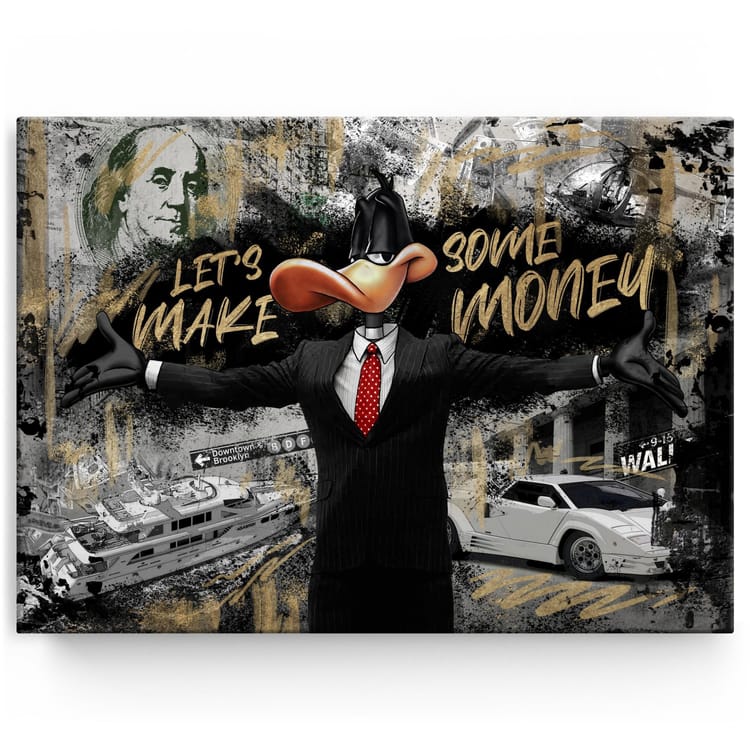 Artmazing Leinwandbild The Quack Of Wall Street