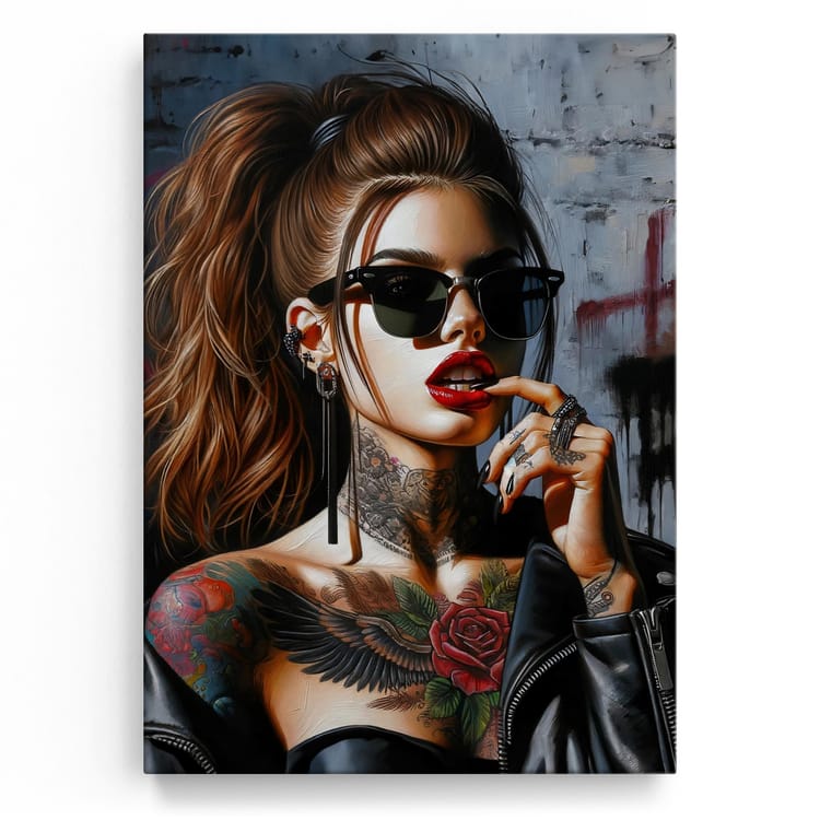 Artmazing Leinwandbild Ink And Elegance