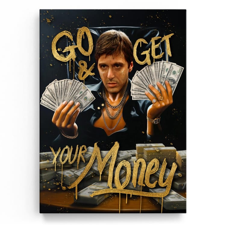 Artmazing Leinwandbild Go And Get Your Money