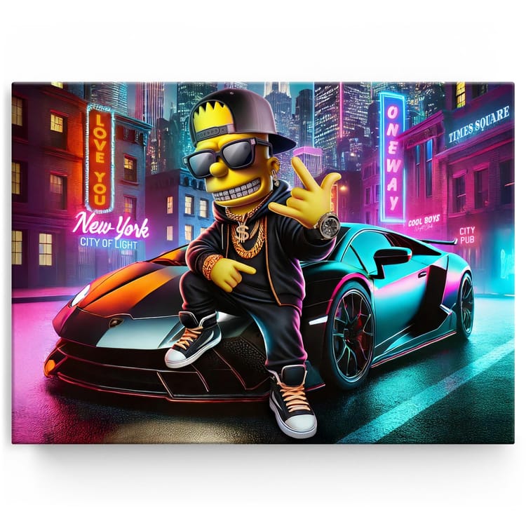 Artmazing Leinwandbild Lambo Bart