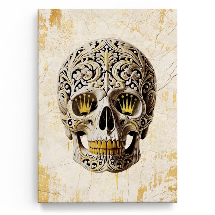 Artmazing Leinwandbild Skulls And Crowns