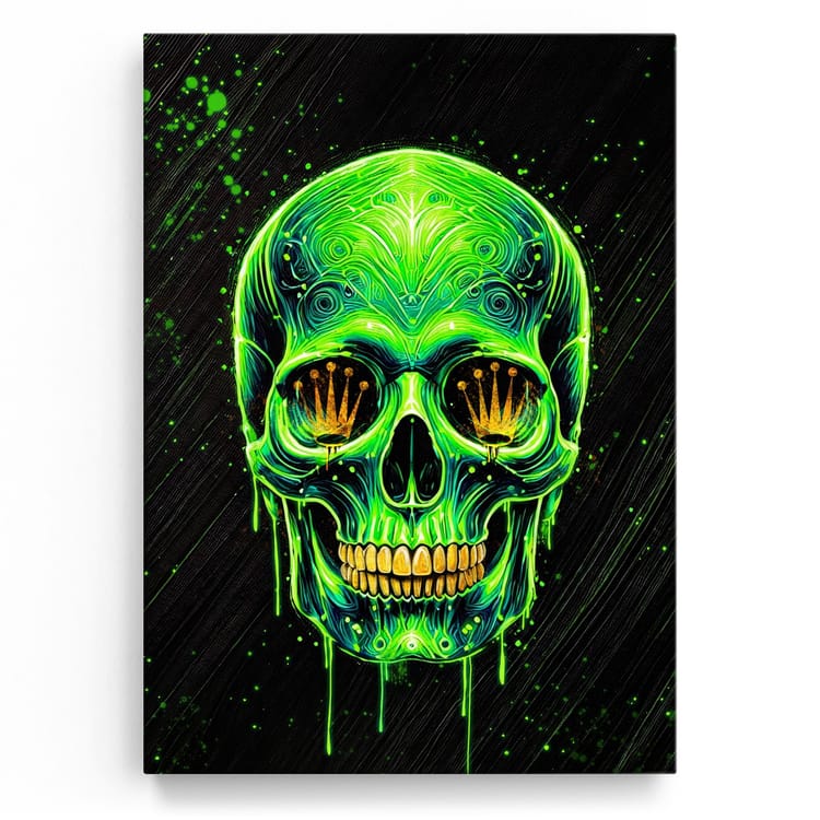 Artmazing Leinwandbild Green Reeper