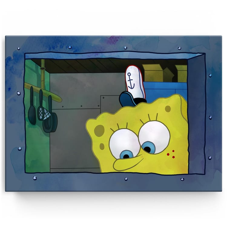 Artmazing Leinwandbild Spongebob Is Serving