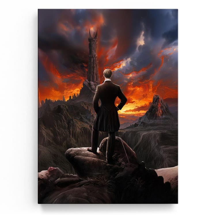 Artmazing Leinwandbild The Wanderer In Mordor