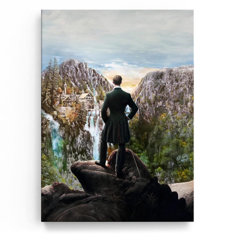 Artmazing Leinwandbild The Wanderer In Rivendell