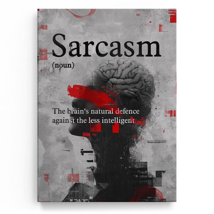 Artmazing Leinwandbild Sarcasm