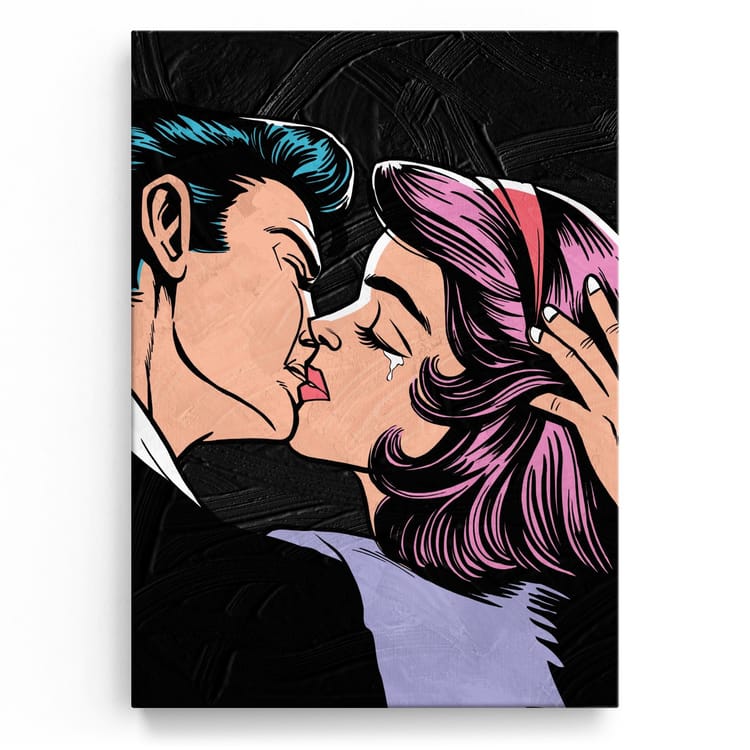 Artmazing Leinwandbild Bittersweet Embrace