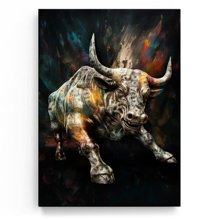 Artmazing Leinwandbild Bull Market