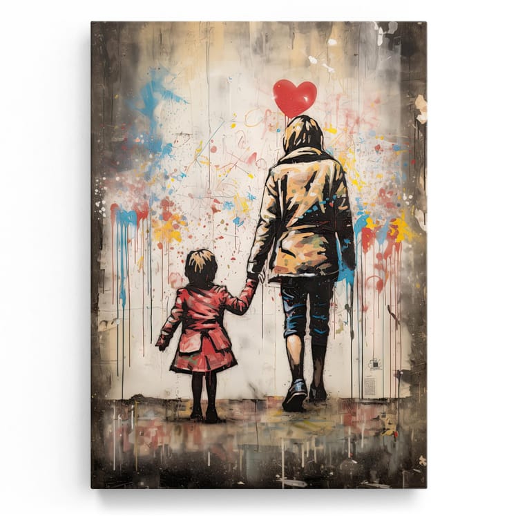 Artmazing Leinwandbild Love And Graffiti