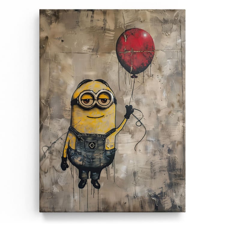 Artmazing Leinwandbild Banksy Minion